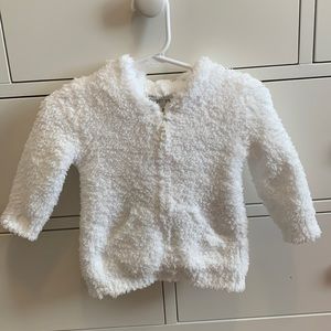 Barefoot Dreams 6-12 month zip up hoodie never worn